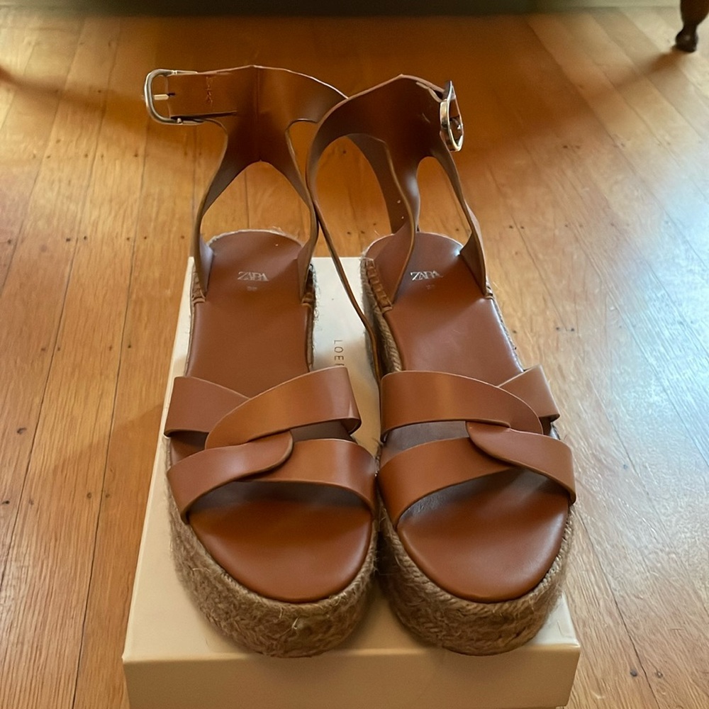 Zara platform espadrille shoes